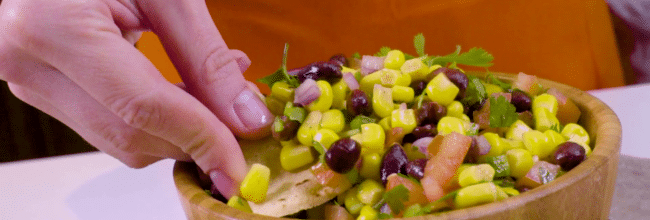 ENSALADA DE ELOTE CON FRIJOL