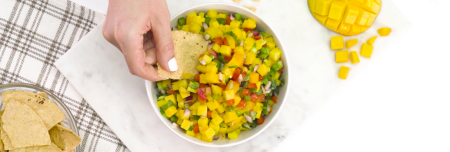 Salsa mexicana con mango