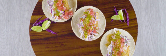 TACOS DE PESCADO CAPEADO