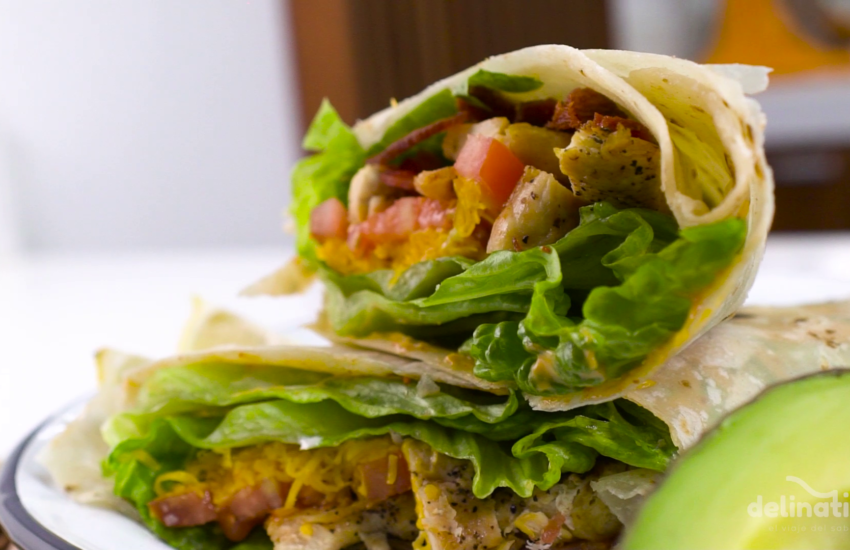 Wrap de pollo picante Delination