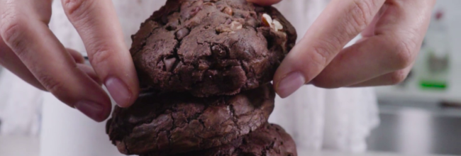 Galletas de chocolate brownie