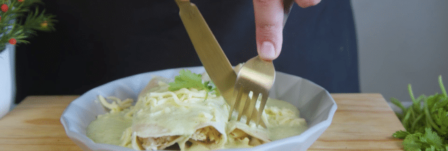 ENCHILADAS SUIZAS DE TOMATILLO