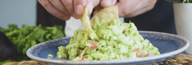 GUACAMOLE CON CAMARONES