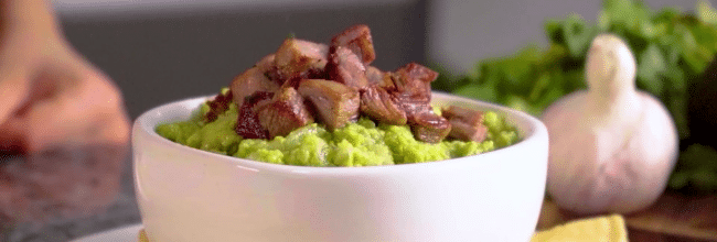 GUACAMOLE CON CARNE DE ARRACHERA