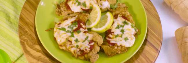 Pollo parmesano en air fryer