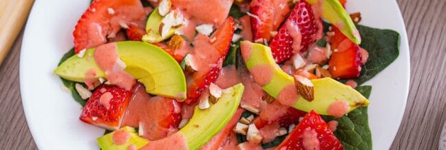 Ensalada dulce con fresas