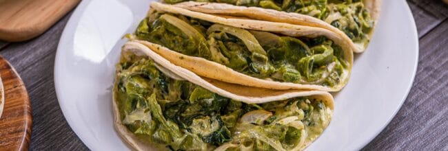 taquitos de rajas con requesón