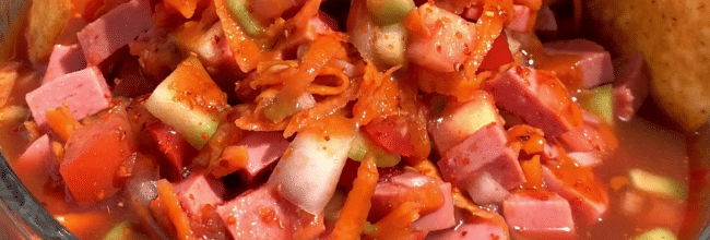 ceviche de salchicha