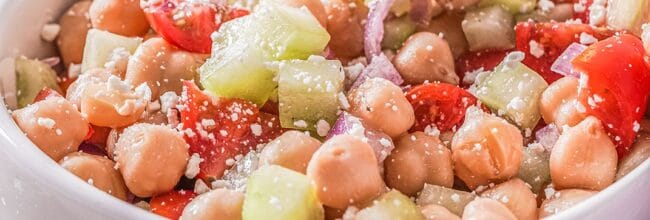 ensalada con garbanzos