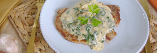 chuletas de cerdo a la crema