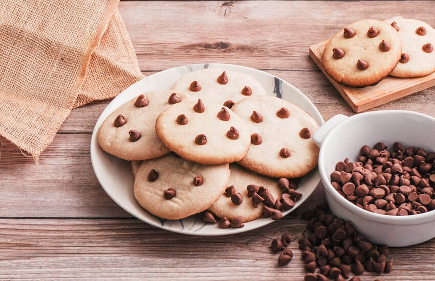 galletas express con chispas de chocolate