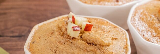 pastelito de manzana bajo en calorías