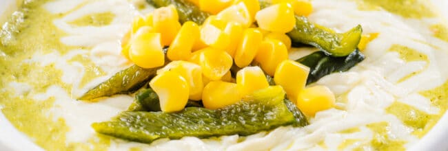 dip de rajas con crema