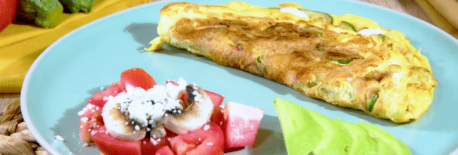 omelette con calabacitas