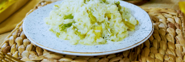 risotto con espárragos