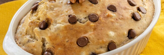 Pan de platano con chocolate