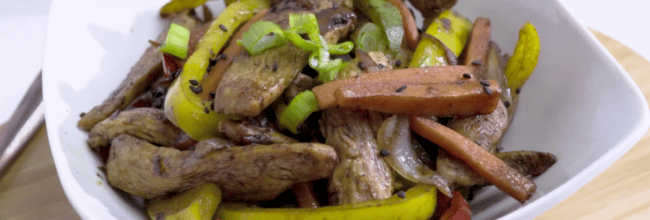 Bowl de pollo con verduras