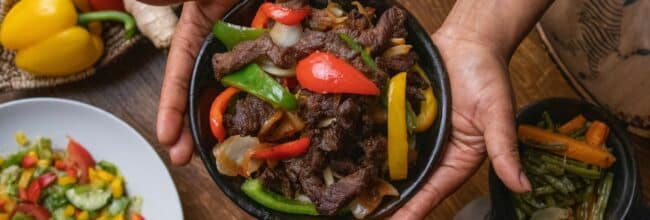 Fajitas tricolores