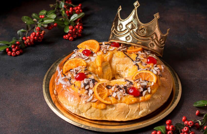 Rosca de reyes de naranja