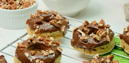 Donas saludables con chocolate