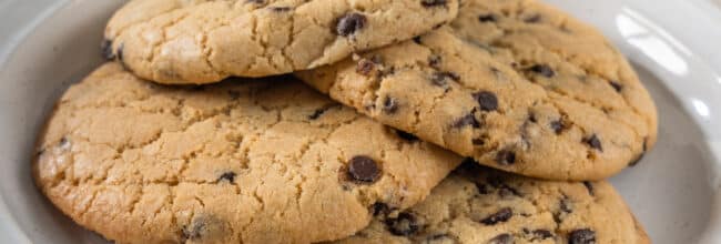 Galletas con chispas de chocolate