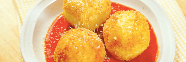 Bolitas de arroz a la italiana