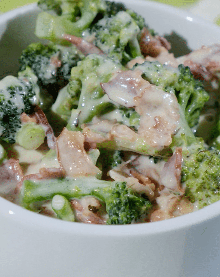 Brócoli carbonara