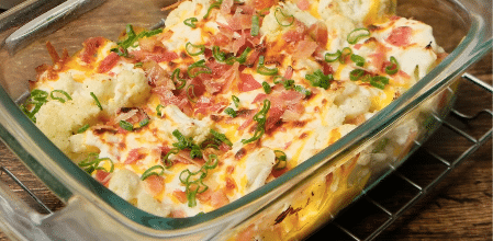 Coliflor gratinada al horno