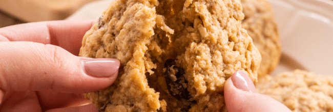 Galletas de avena con pasas