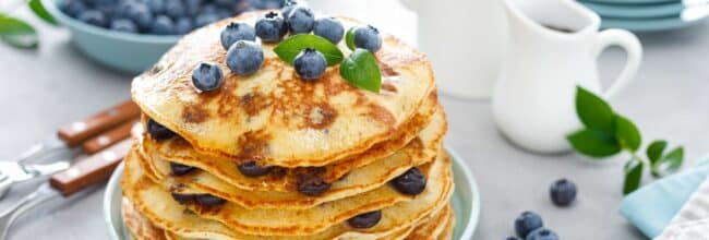 Pancakes con berries