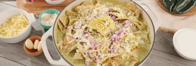 CHILAQUILES VERDES POBLANOS